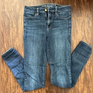 American Eagle Blue Skinny Jeans